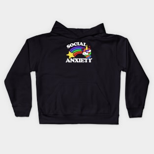 Social Anxiety Unicorn Kids Hoodie